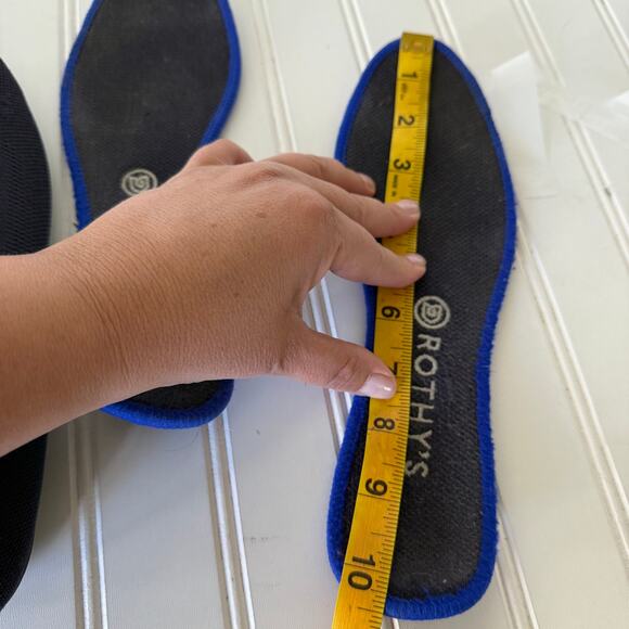 Rothy’s Navy Blue Round Toe Flat shoes size 10.5 - Picture 9 of 11